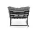 Мягкое кресло-качалка HALMAR GATTO, серый фото thumb №6