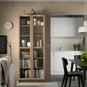 IKEA OXBERG ОКСБЕРГ, скляні дверцята, під дуб, 40x192 см 404.774.15 фото thumb №4