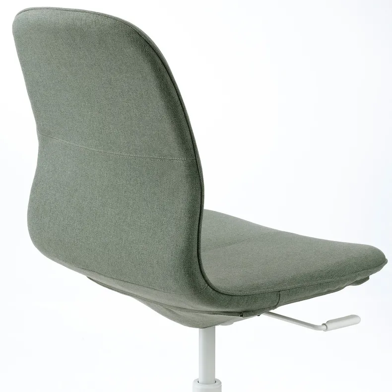 IKEA LÅNGFJÄLL ЛОНГФЬЄЛЛЬ, крісло для конференцій, Зелений/сірий/білий з гарматним напиленням 995.060.67 фото №4