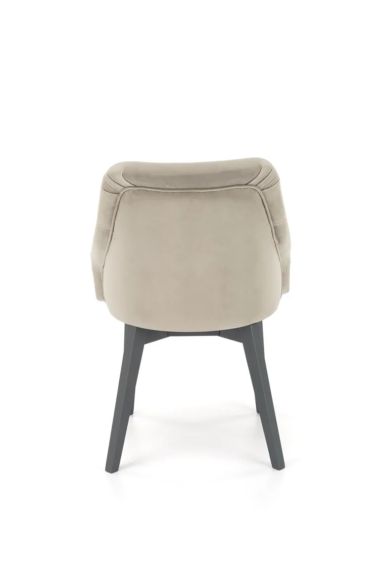 Кухонный стул HALMAR TOLEDO 2 графит/серый (1p=1шт) фото №7