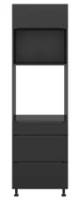 BRW Кухонный духовой шкаф Sole L6 60 см с ящиками с плавным закрыванием черный матовый, черный/черный матовый FM_DPS_60/207_2STB/STB/O-CA/CAM фото