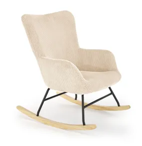 Кресло-качалка HALMAR BELMIRO, кремовый фото