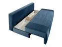 BRW Тримісний диван-ліжко Gapi з ящиком для зберігання велюровий вельветовий синій SO3-GAPI-LX_3DL-G2_BD5E04 фото thumb №4