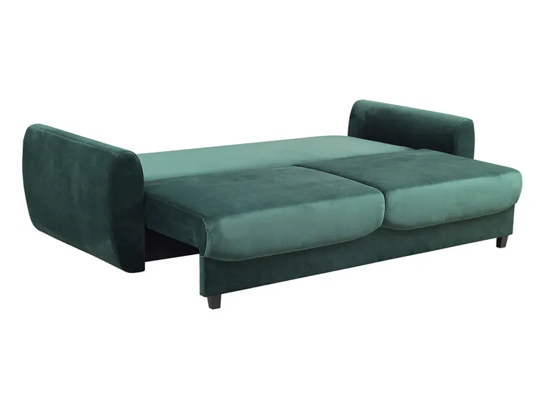 BRW Тримісний диван-ліжко Hampton з ящиком для зберігання велюровий зелений, Riviera 38 Green SO3-HAMPTON-LX_3DL-G1_B87875 фото №3
