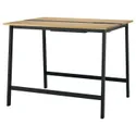 IKEA MITTZON МІТТЗОН, стіл для конференцій, okl дуб / чорний, 140x108x105 см 195.334.61 фото thumb №1