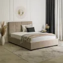 MEBEL ELITE Кровать 160x200 TINGA Velour Beige фото thumb №2