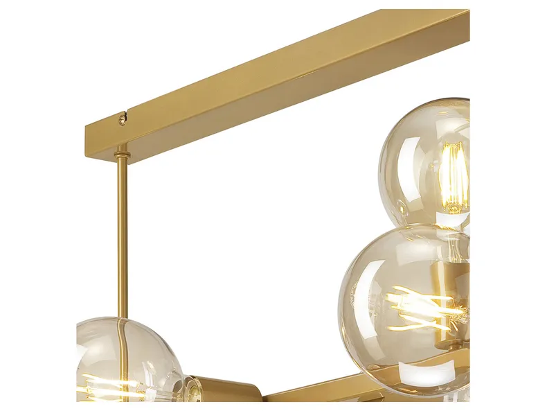 BRW 8-позиционный потолочный светильник Astrid в стальном золотом цвете 086100 фото №3