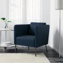 IKEA EKERÖ ЕКЕРЕ, крісло, СКІФТЕБУ темно-синій 202.628.78 фото thumb №3