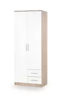 Шкаф для одежды HALMAR LIMA S-2 80x52 см дуб сонома/белый фото thumb №1
