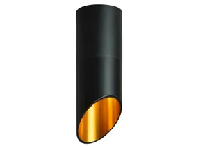 BRW Стельовий світильник Saratoga S з алюмінію чорного та золотого кольору 068186 фото