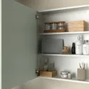 IKEA ENHET ЕНХЕТ, настінн шафа з 2 поличками/дверцят, білий/блідо-сіро-зелений, 60x17x75 см 994.968.79 фото thumb №3