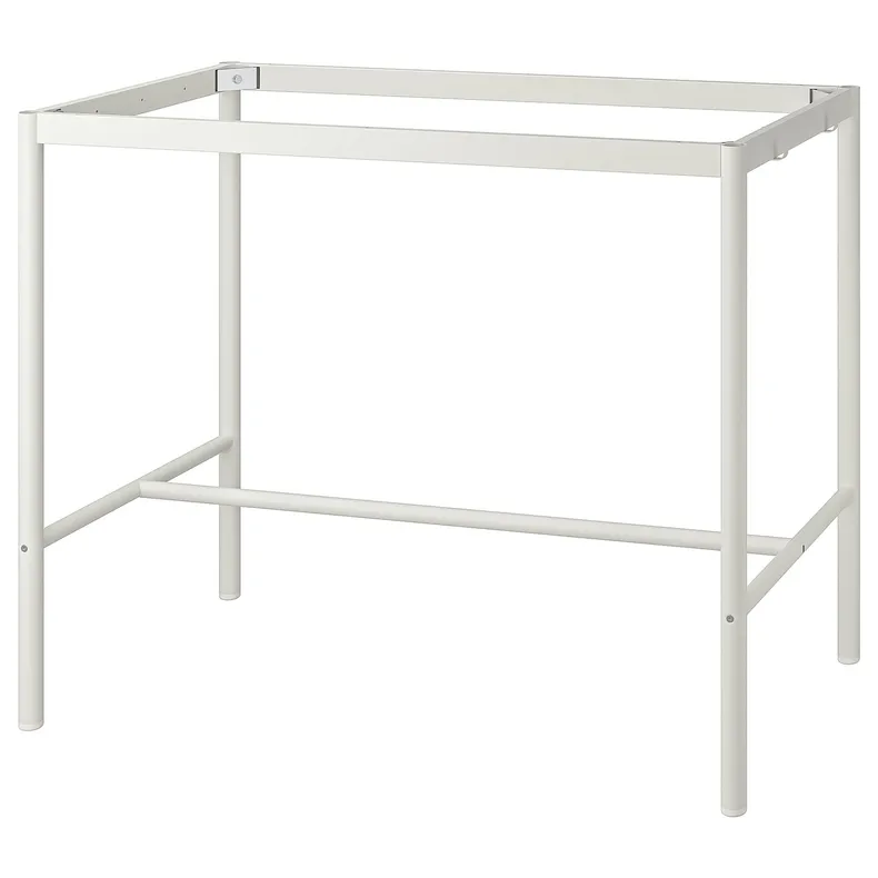 IKEA TOMMARYD ТОММАРЮД, рама стола, білий, 127x67x102 см 604.868.19 фото №1