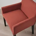 IKEA MÅRENÄS МОРЕНЭС, стул с подлокотником, черный / рыжевато-коричневый 595.143.90 фото thumb №10