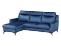 BRW Угловой диван Leo с ящиком для хранения велюр синий, Monoli 77 Navy NA-LEO-REC/BK_2F-TK1_AB4FFE фото thumb №2