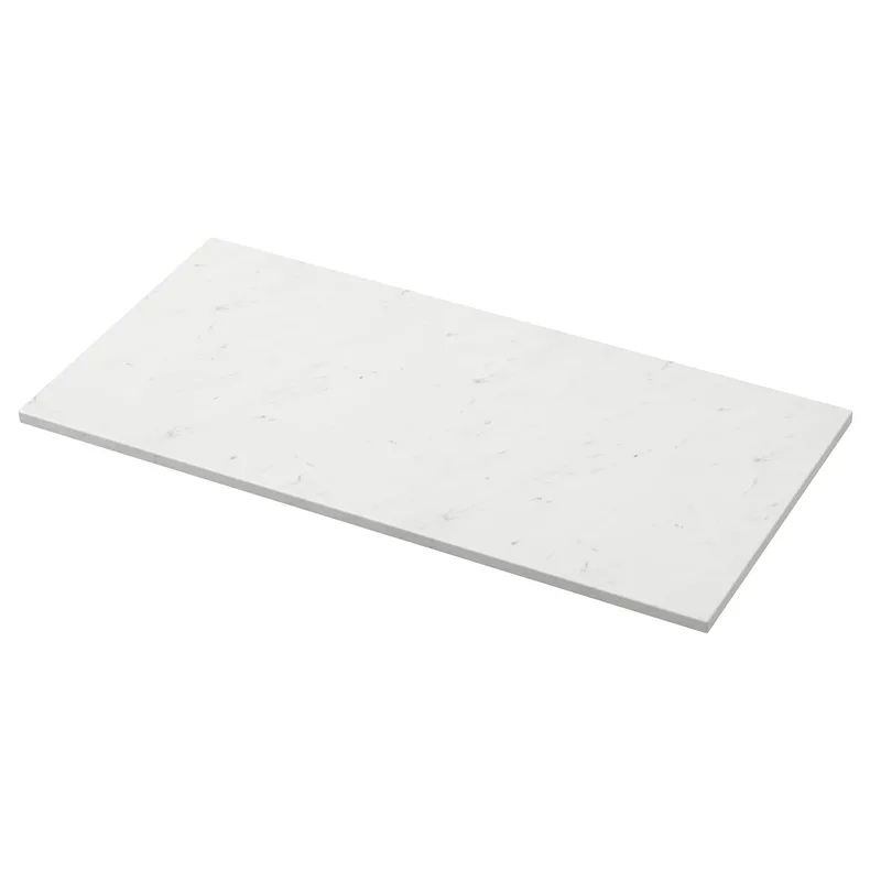 IKEA TOLKEN ТОЛКЕН, столешница, белый имитирующий мрамор / плитка, 102x49 см 803.546.86 фото №1