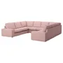 IKEA KIVIK КІВІК, диван U-подібної форми, 6-місний, Гарматний світло-рожевий 195.277.14 фото