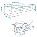 IKEA JÄTTEBO ЭТТЕБО, 3,5-местный модульный диван+козетка, Самсала темно-желто-зеленая 194.851.15 фото thumb №9