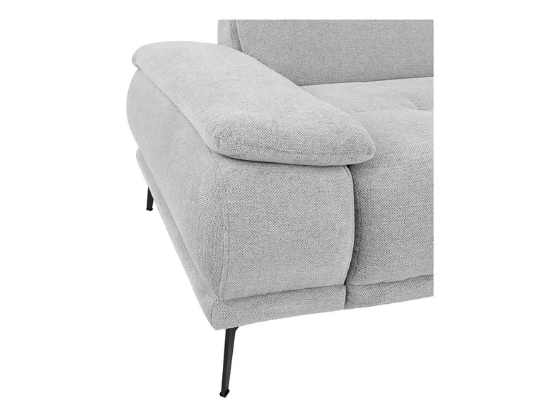 BRW Правый угловой диван Prince без спальной функции и ящика для хранения синель серый, Пятно 2 NA-PRINCE-2_L-GA_BC0E19 фото №4