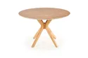 Круглий стіл HALMAR NICOLAS 120x120 см дуб натуральний фото thumb №9