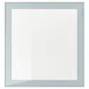 IKEA GLASSVIK ГЛАССВІК, скляні дверцята, світло-сіре / блакитне / прозоре скло, 60x64 см 004.887.79 фото thumb №1