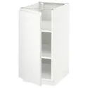 IKEA METOD МЕТОД, напольный шкаф с полками, белый / Воксторп матовый белый, 40x60 см 794.602.54 фото thumb №1
