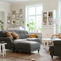 IKEA ESSEBODA ЭССЕБОДА, 3-местный диван, Талмира среднего серого / коричневого цвета 794.435.04 фото thumb №3