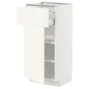 IKEA METOD МЕТОД / MAXIMERA МАКСІМЕРА, підлогова шафа з шухлядами та дверц, білий / ВАЛЛЬСТЕНА білий, 40x37 см 195.072.16 фото thumb №1