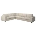 IKEA VIMLE ВІМЛЕ, чохол для кутового дивана, 5-місний, з широкими підлокітниками / Gunnared бежевий 094.242.45 фото thumb №2