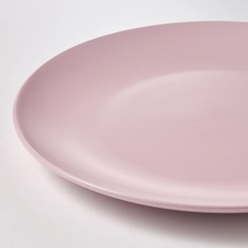 IKEA FÄRGKLAR ФЭРГКЛАР, тарелка, Матовый светло-розовый, 26 см 304.781.80 фото №2