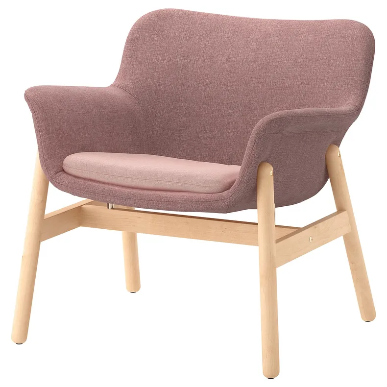 IKEA VEDBO ВЕДБУ, крісло, Гарматний світло-рожевий 405.522.21 фото №1