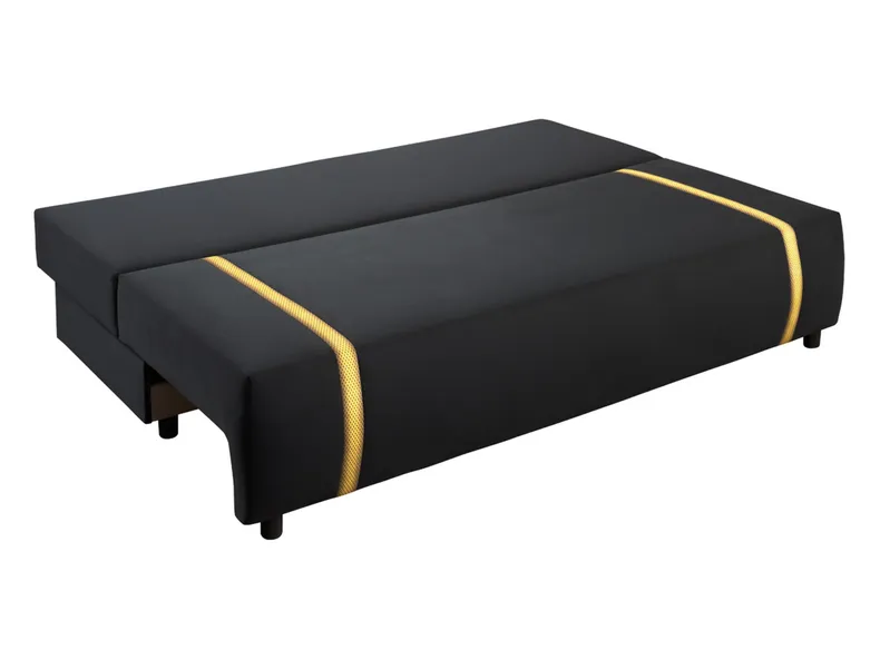 BRW Зональний тримісний диван-ліжко з ящиком для зберігання чорний, Маніла 18 SO3-ZONE-LX_3DL-G2_BD5E07 фото №4