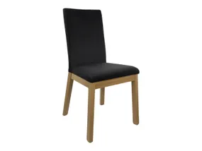 BRW Мягкое кресло Holten 2 велюр черный/натуральный дуб TXK_HOLTEN/2-TX099-1-ELEMENT_01_BLACK фото