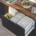 IKEA HÅLLBAR ХОЛЛБАР, решение для сортировки мусора, для кухонных ящиков METOD вентилируемый / светло-серый, 55 l 693.089.26 фото thumb №3