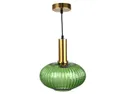 BRW Підвісна лампа з норфолкського скла зелена 093039 фото thumb №1