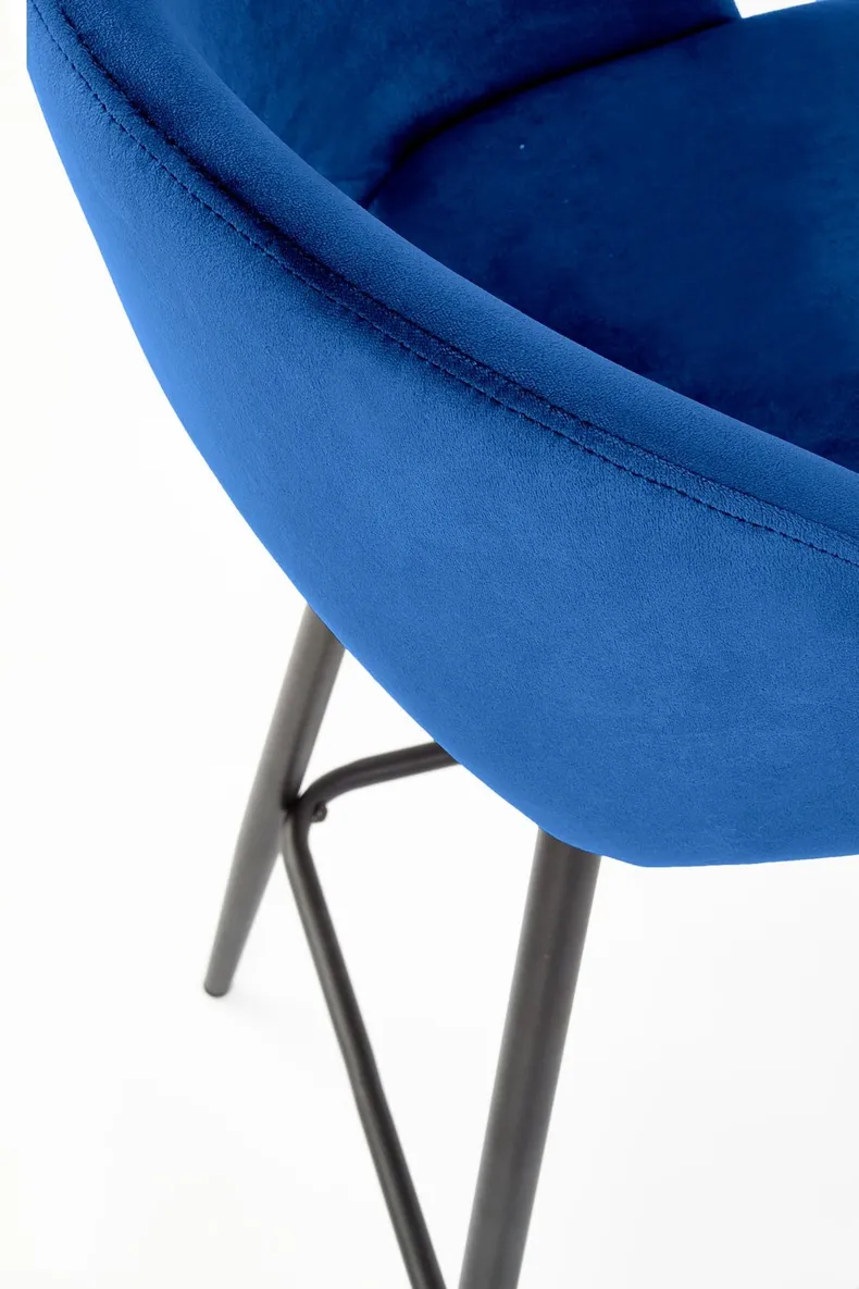 Барный стул HALMAR H96 хокер темно-синий фото №8