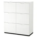 IKEA GALANT ГАЛАНТ, комбінація д/збер з відділен д/тек, білий, 102x120 см 893.041.02 фото thumb №1