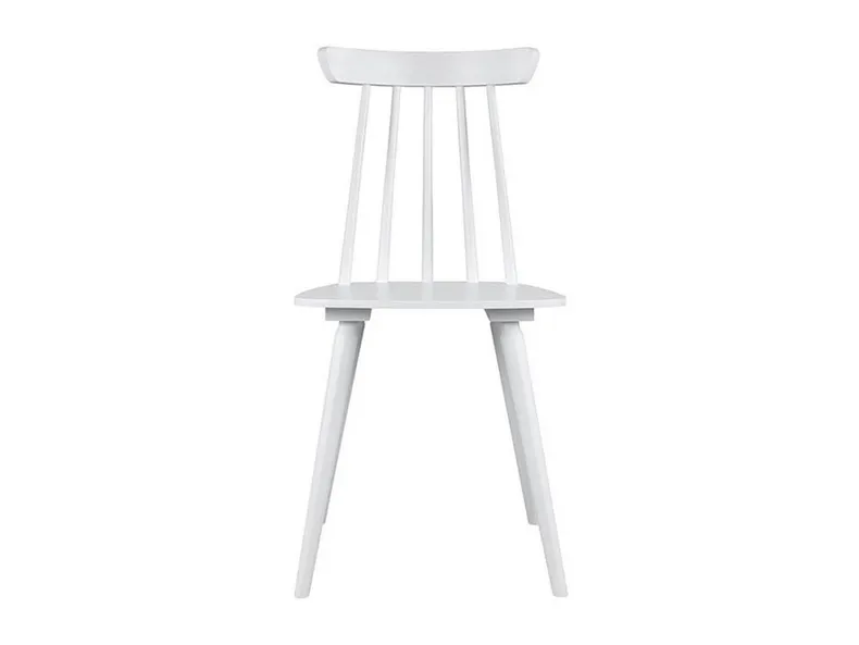 BRW Сучасний дерев'яний стілець з палицею білий, білий TXK_PAT_MOD-TX098-1-TK0 фото №2