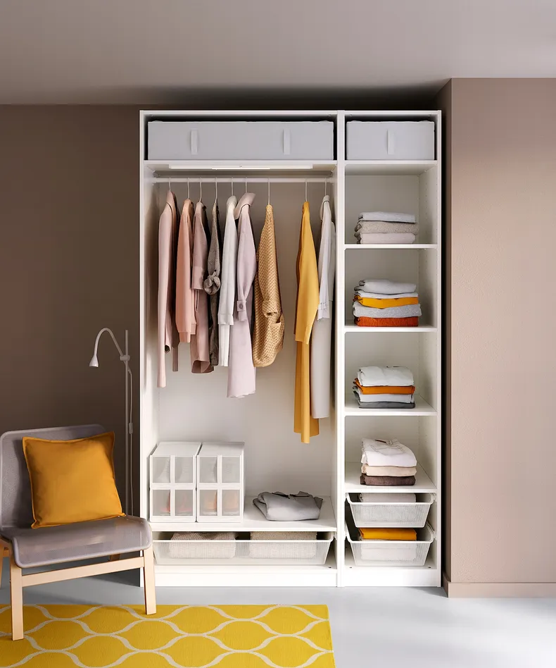 IKEA PAX ПАКС, гардероб, комбинация, белый, 150x58x236 см 693.856.70 фото №2