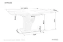 Стіл кухонний SIGNAL SIRIUS IN, білий матовий / ефект бетону, 80x120 фото thumb №2