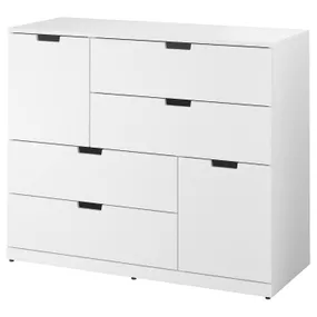 IKEA NORDLI НОРДЛІ, комод із 6 шухлядами, білий, 120x99 см 692.766.33 фото