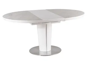 Керамічний Стіл SIGNAL ORBIT, білий матовий, 120x120 фото