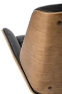 Крісло комп'ютерне офісне обертове HALMAR GAVIN, горіх / чорний фото thumb №10