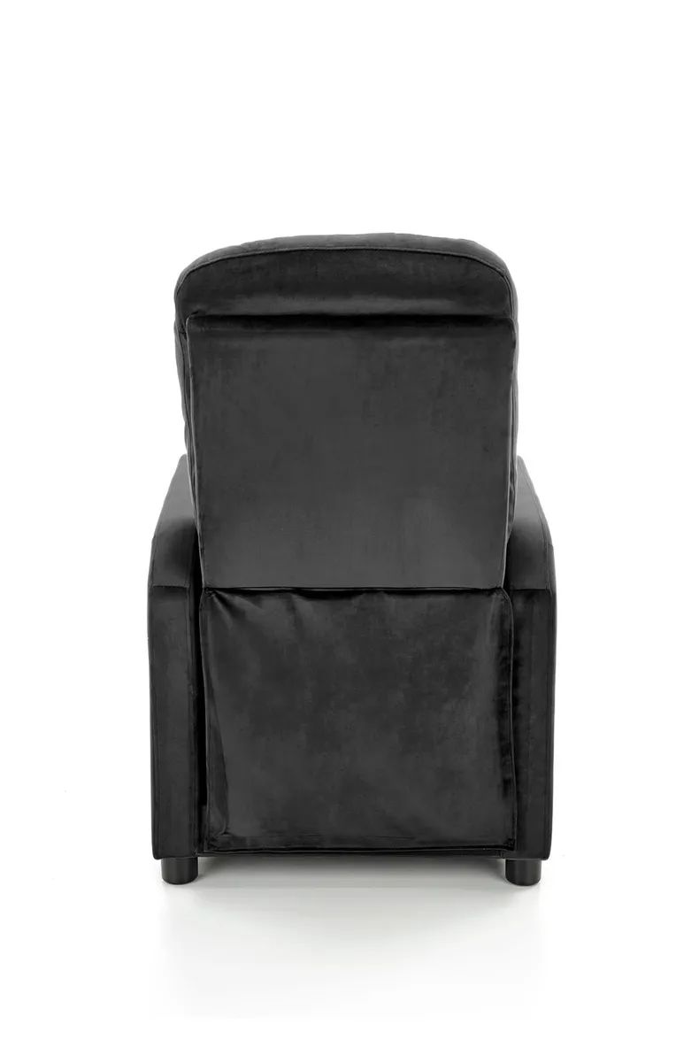 Кресло реклайнер мягкое раскладное HALMAR FELIPE 2, черный фото №3