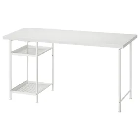 IKEA LAGKAPTEN ЛАГКАПТЕН / SPÄND СПЭНД, письменный стол, белый, 140x60 см 795.636.62 фото