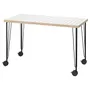 IKEA LAGKAPTEN ЛАГКАПТЕН / KRILLE КРІЛЛЕ, письмовий стіл, білий антрацит / чорний, 120x60 см 295.097.24 фото