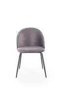 Кухонний стілець оксамитовий HALMAR K314 Velvet, сірий фото thumb №7