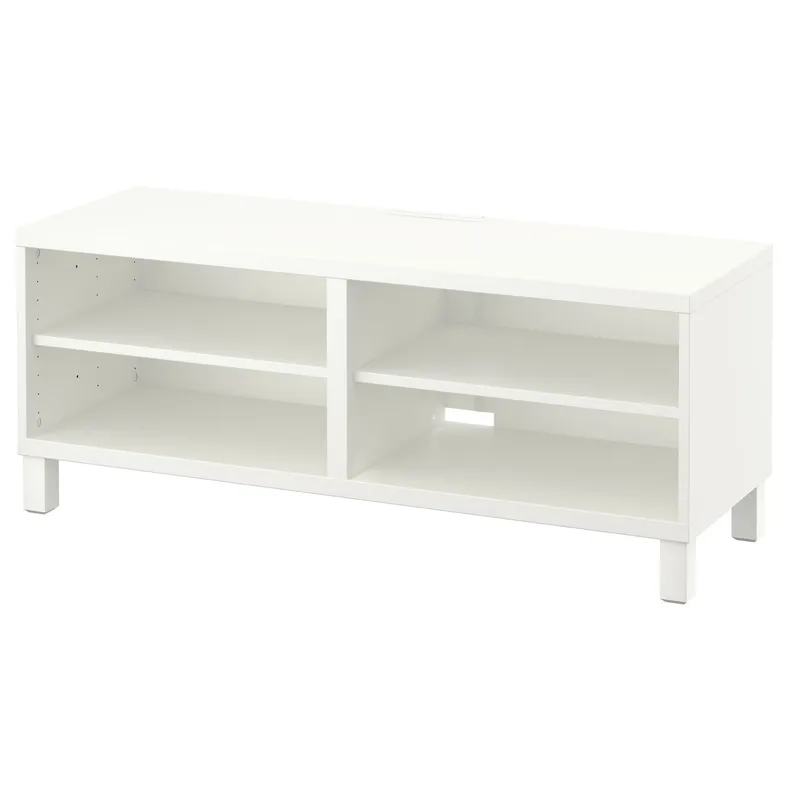 IKEA BESTÅ БЕСТО, тумба под ТВ, белый, 120x40x48 см 690.612.27 фото №1