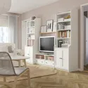 IKEA HAUGA ХАУГА, комбінація шаф для телевізора, білий, 277x46x199 см 193.879.02 фото thumb №4