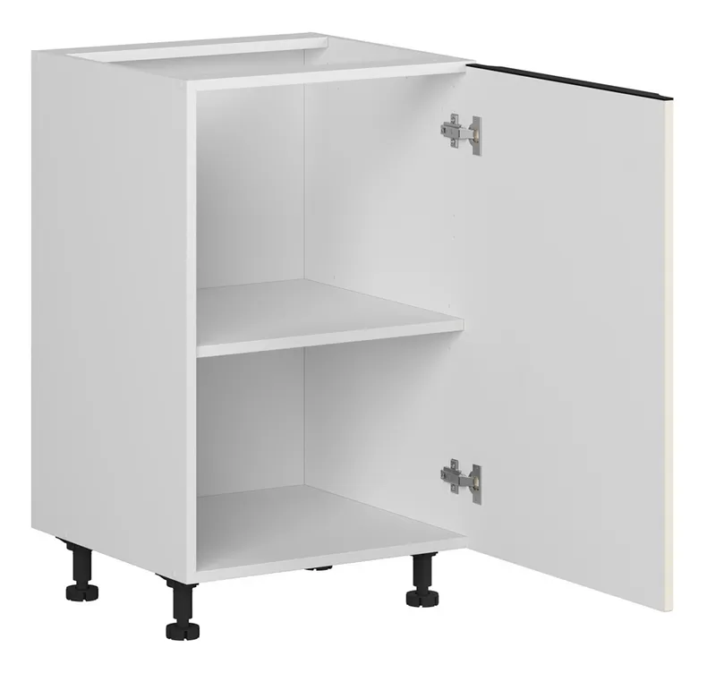 BRW Правосторонний кухонный шкаф Sole L6 50 см магнолия жемчуг, альпийский белый/жемчуг магнолии FM_D_50/82_P-BAL/MAPE фото №3