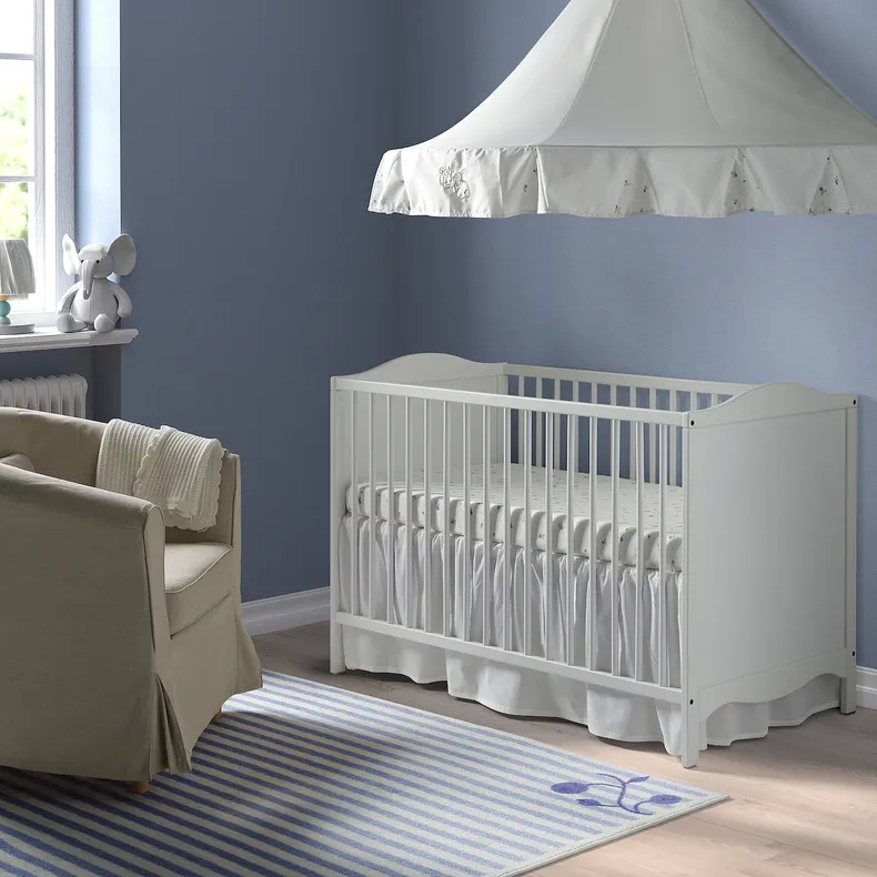 IKEA SMÅGÖRA СМОГЕРА, ліжко для немовлят, білий, 60x120 см 504.612.30 фото №2
